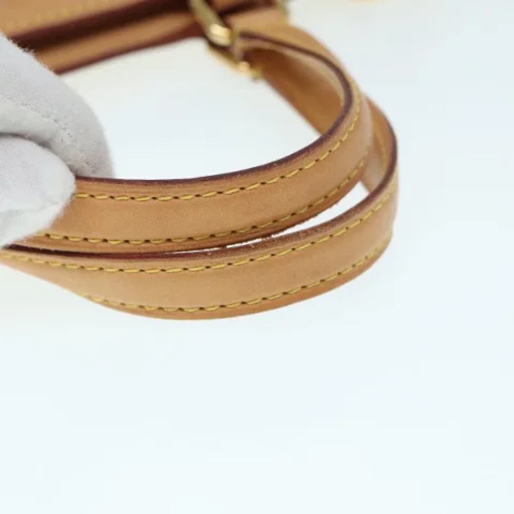 Louis Vuitton Vintage Pre-owned Leather handbags Beige Dames