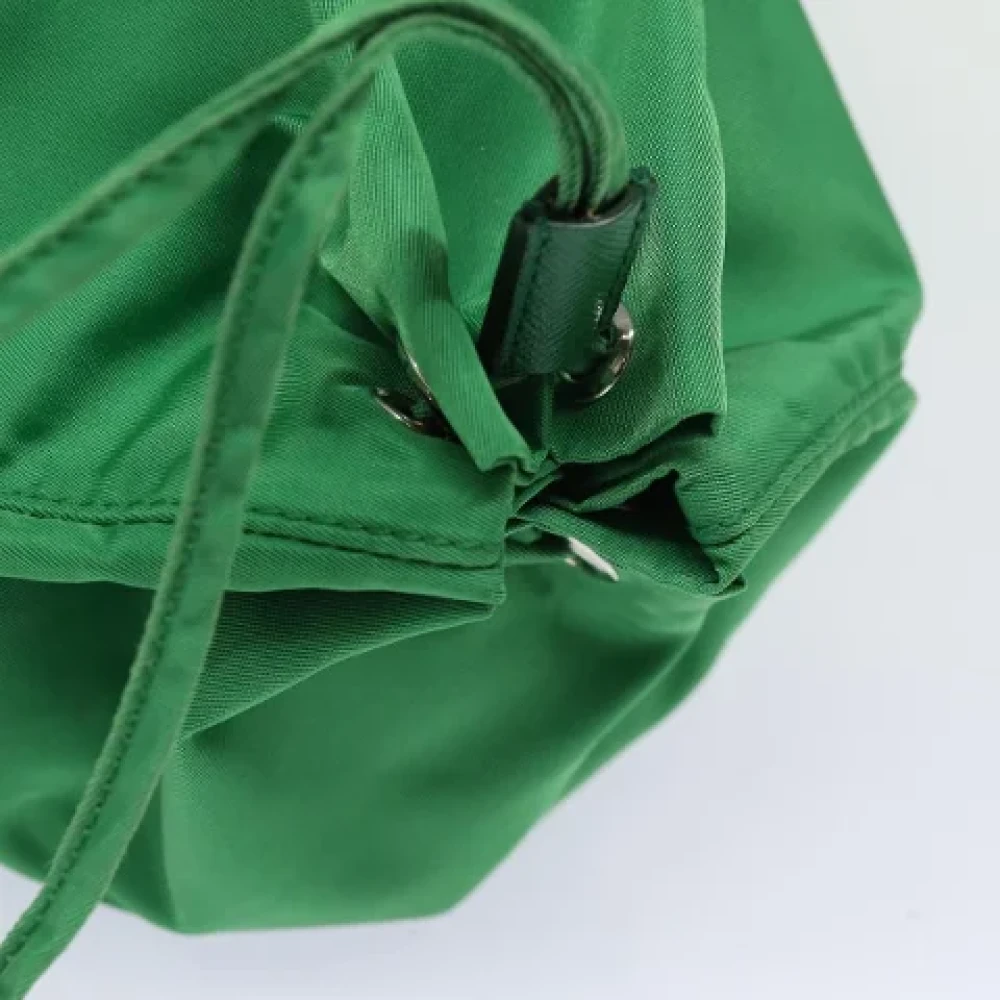 Prada Vintage Pre-owned Fabric clutches Green Dames