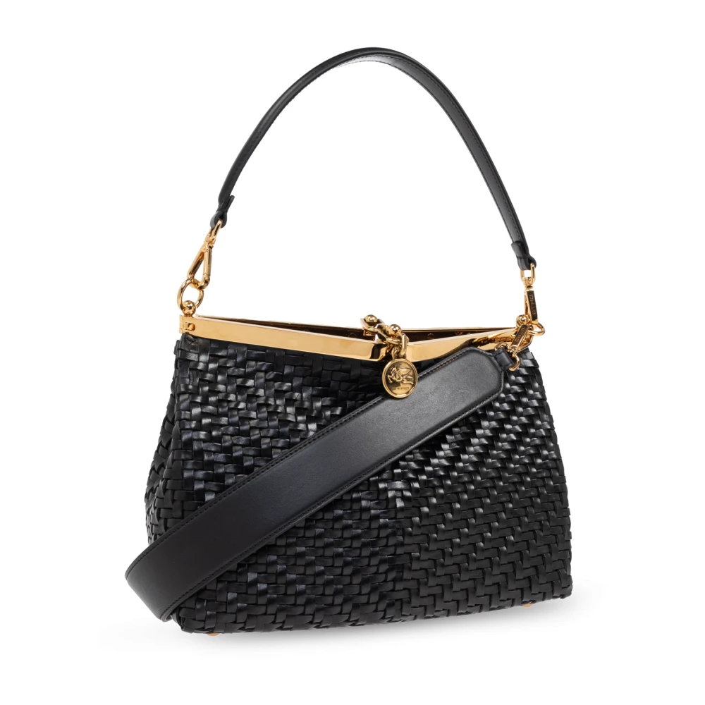 ETRO Schoudertas Vela Medium Black Dames