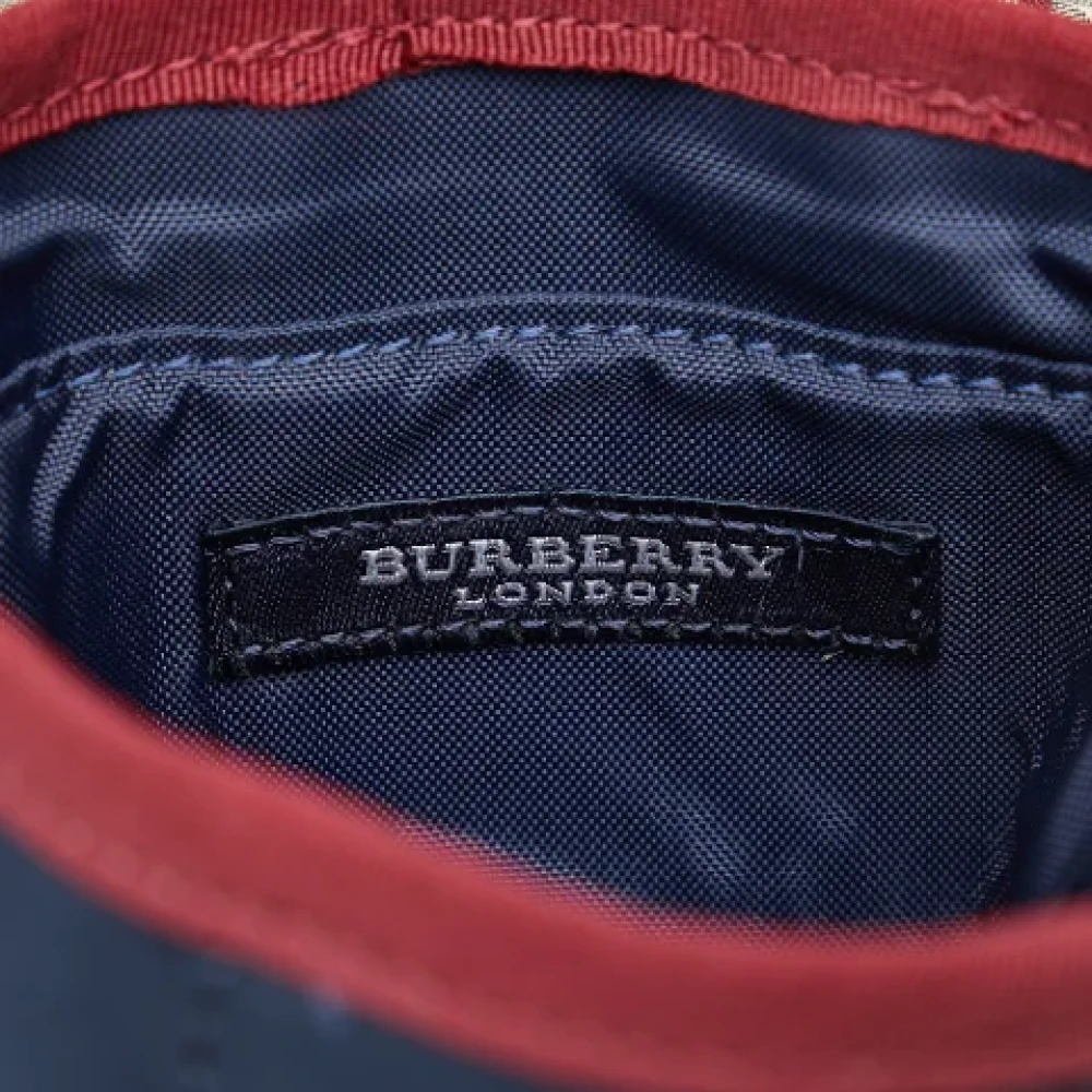 Burberry Vintage Pre-owned Canvas handbags Blue Dames