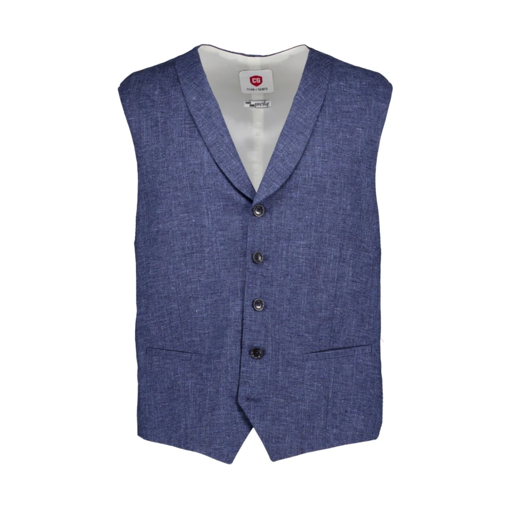 Club Of Gents Blauwe Gilets Blue Heren