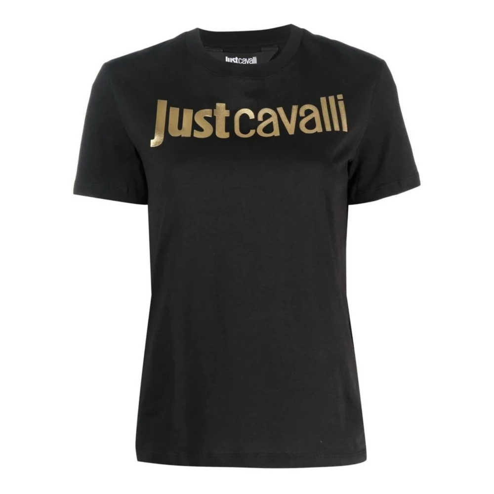 Just Cavalli Svart T-shirt och Polo Kollektion Black, Dam