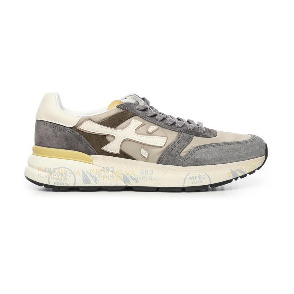 Premiata Men's Gray Sneakers, 8 Uk, Trainers