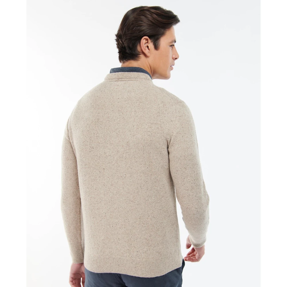 Barbour Zachte en warme wollen trui Beige Heren