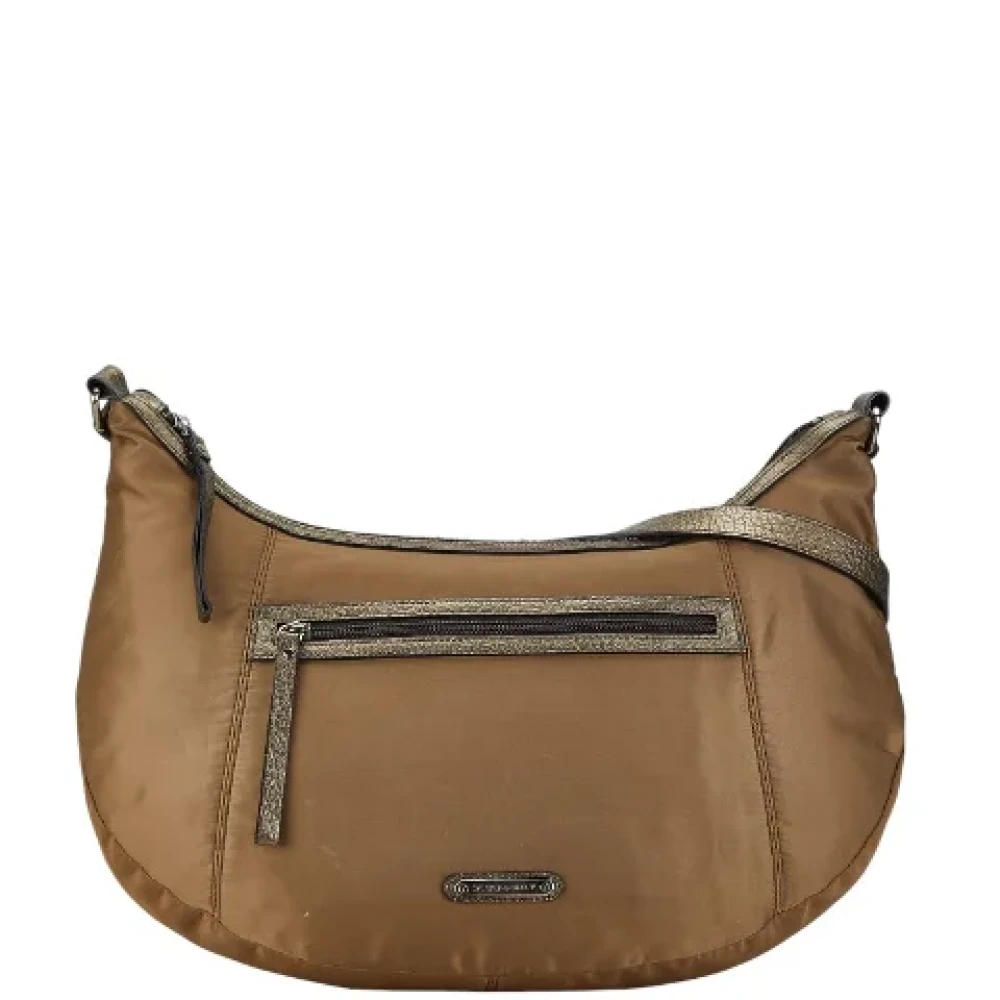 Burberry Vintage Pre-owned Canvas shoulder-bags Brown Dames