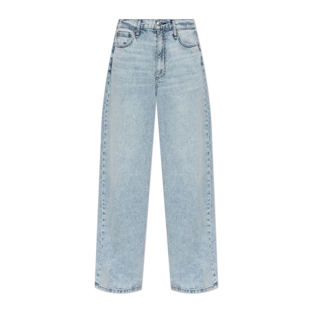 Rag & Bone Wijde broek Featherweight Sofie Blue Dames