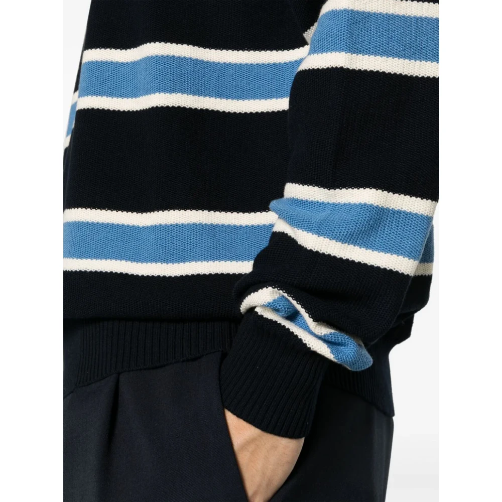 Woolrich Round-neck Knitwear Blue Heren