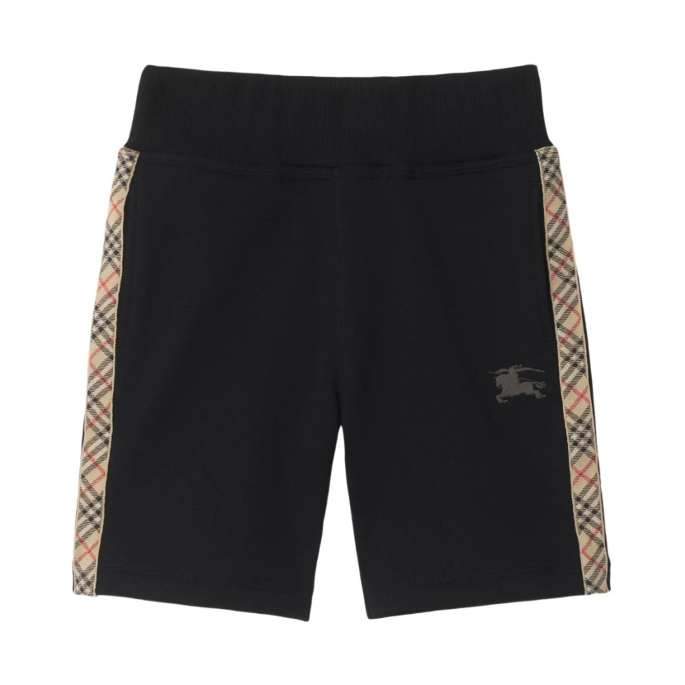 Burberry Boys Black Checked Bermudas For - Shorts - 8 Y - Kids