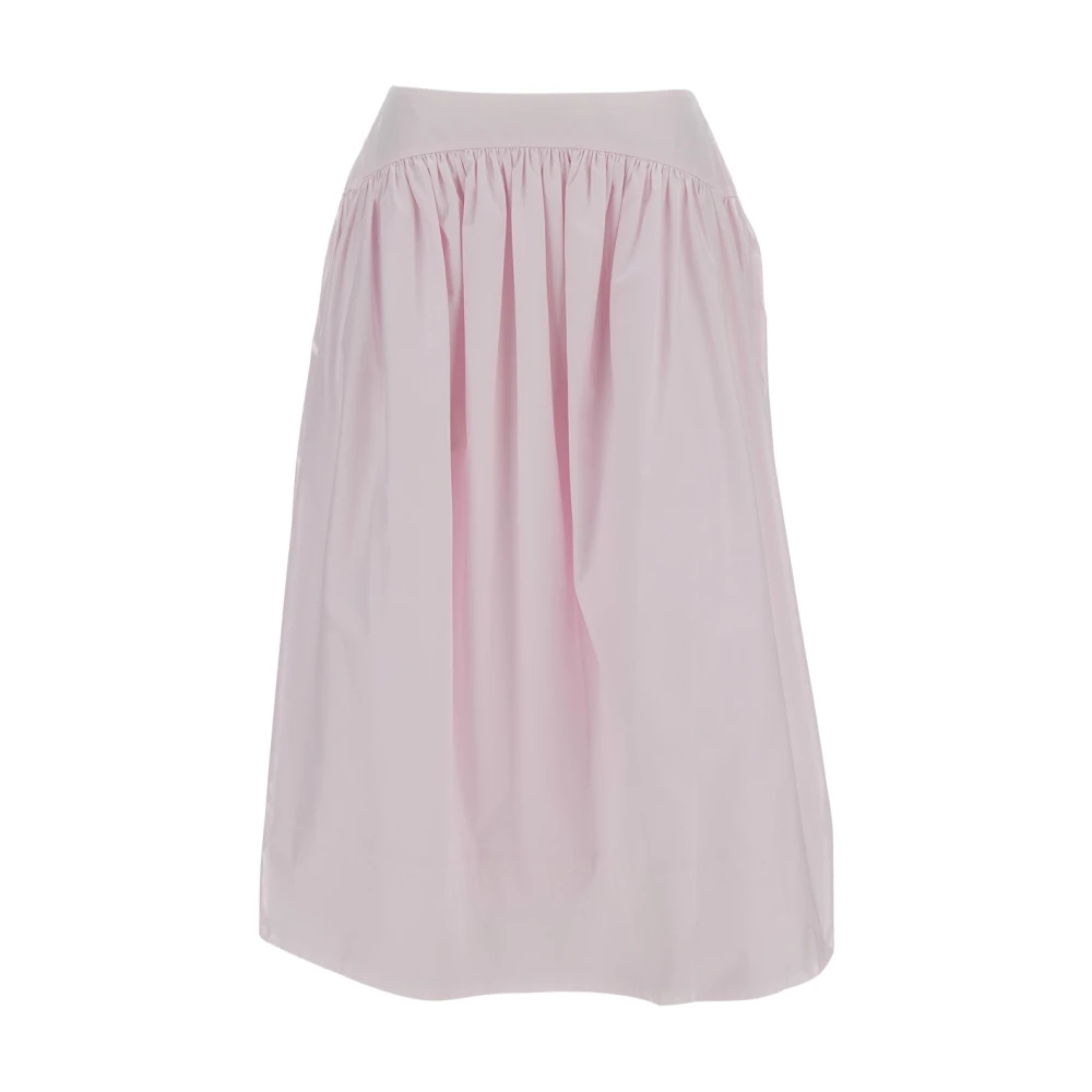 Simone Rocha Pink Midi Skirts, Female, S, Basque Skirt