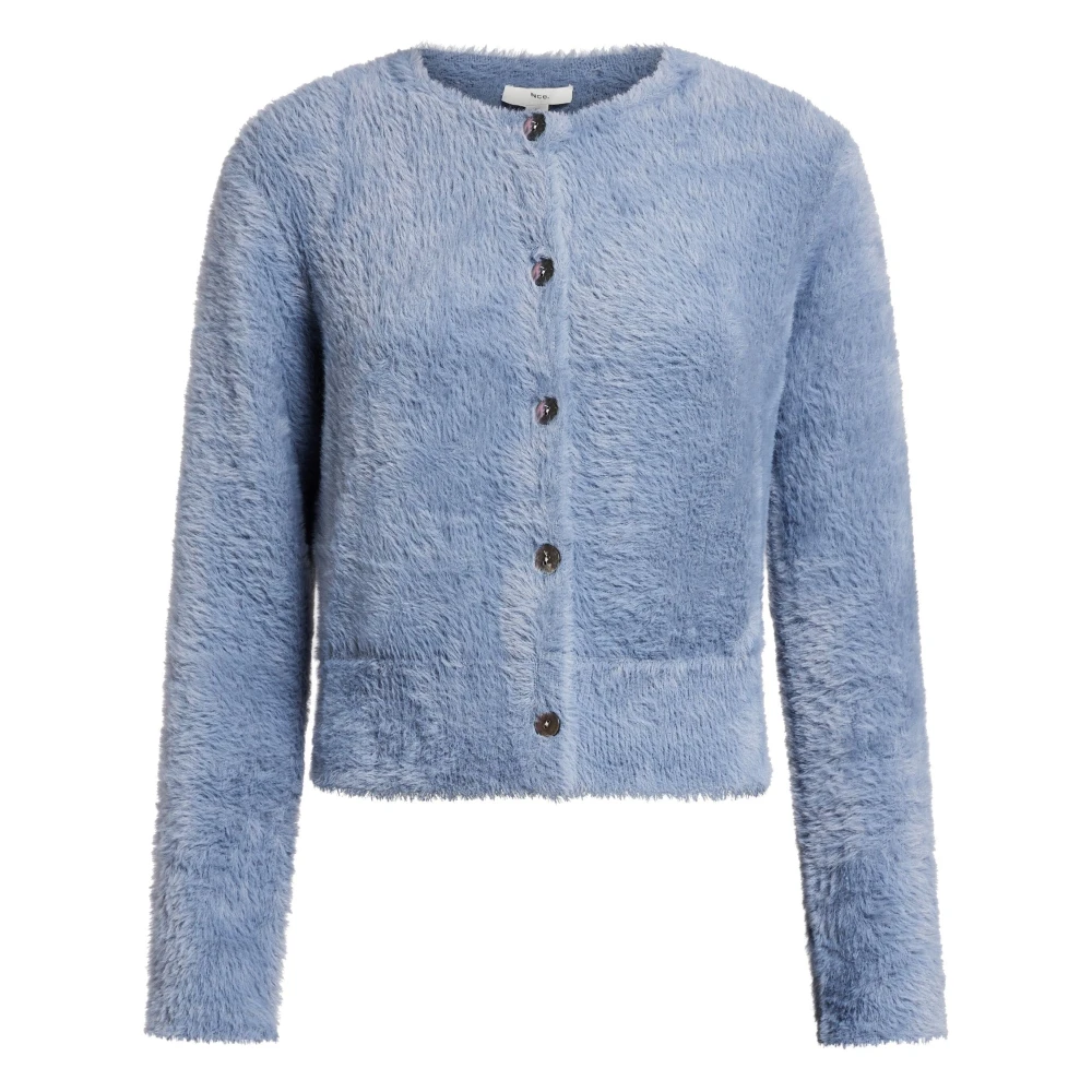 Vince Blå Eyelash Casual Kofta Blue, Dam