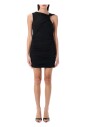 robe-mini-drapee-noire