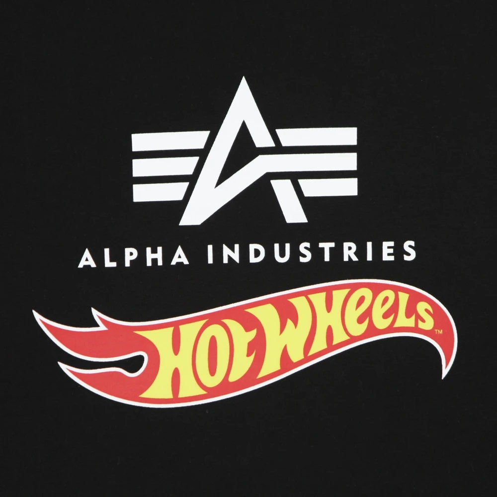 alpha industries Hot Wheels Flag Tee Heren T-shirt Black Heren