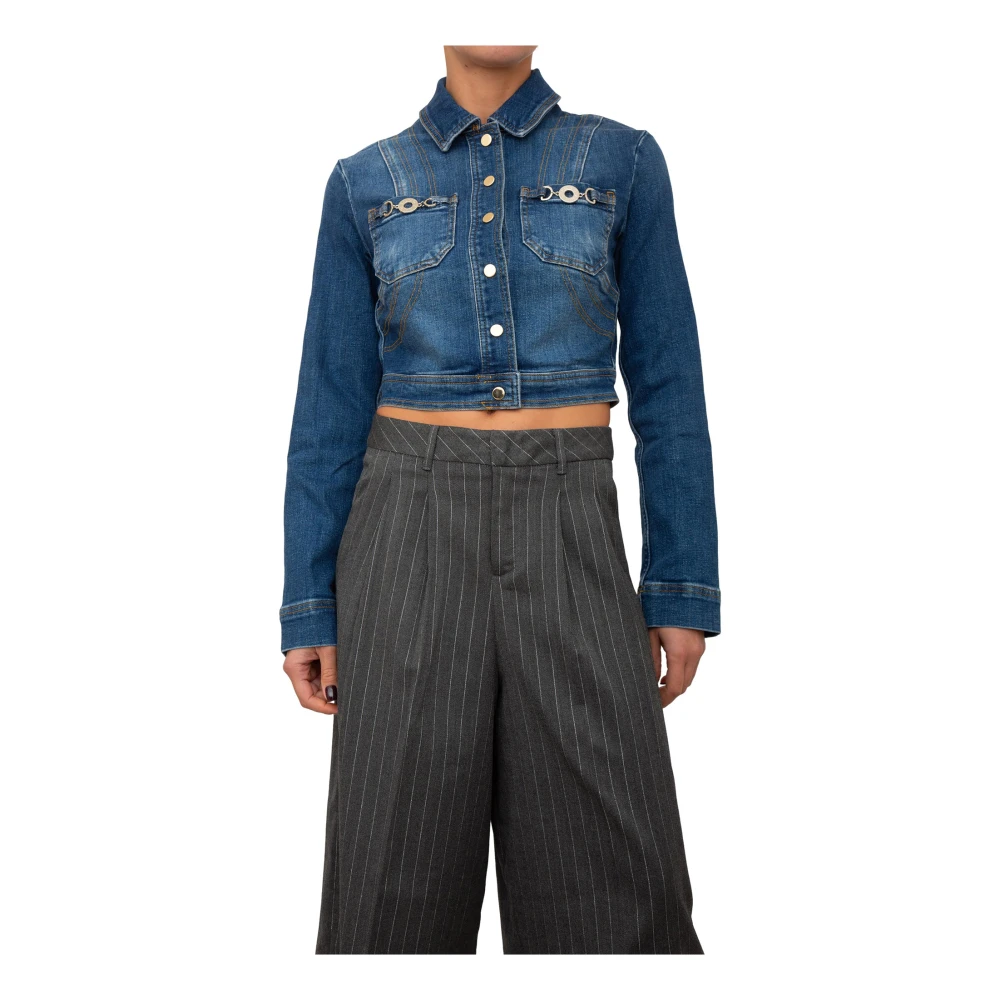 Liu Jo Denimjack in blauw Blue Dames