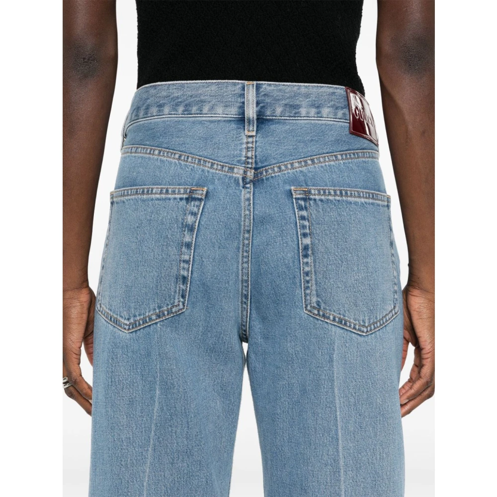 Gucci Straight Leg Denim Pant Blue Dames