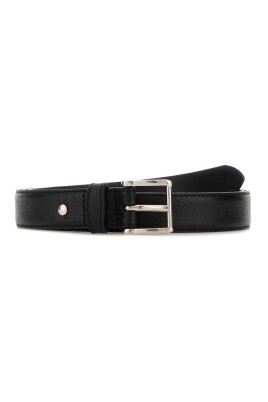 ceinture-en-cuir-noir-tricot