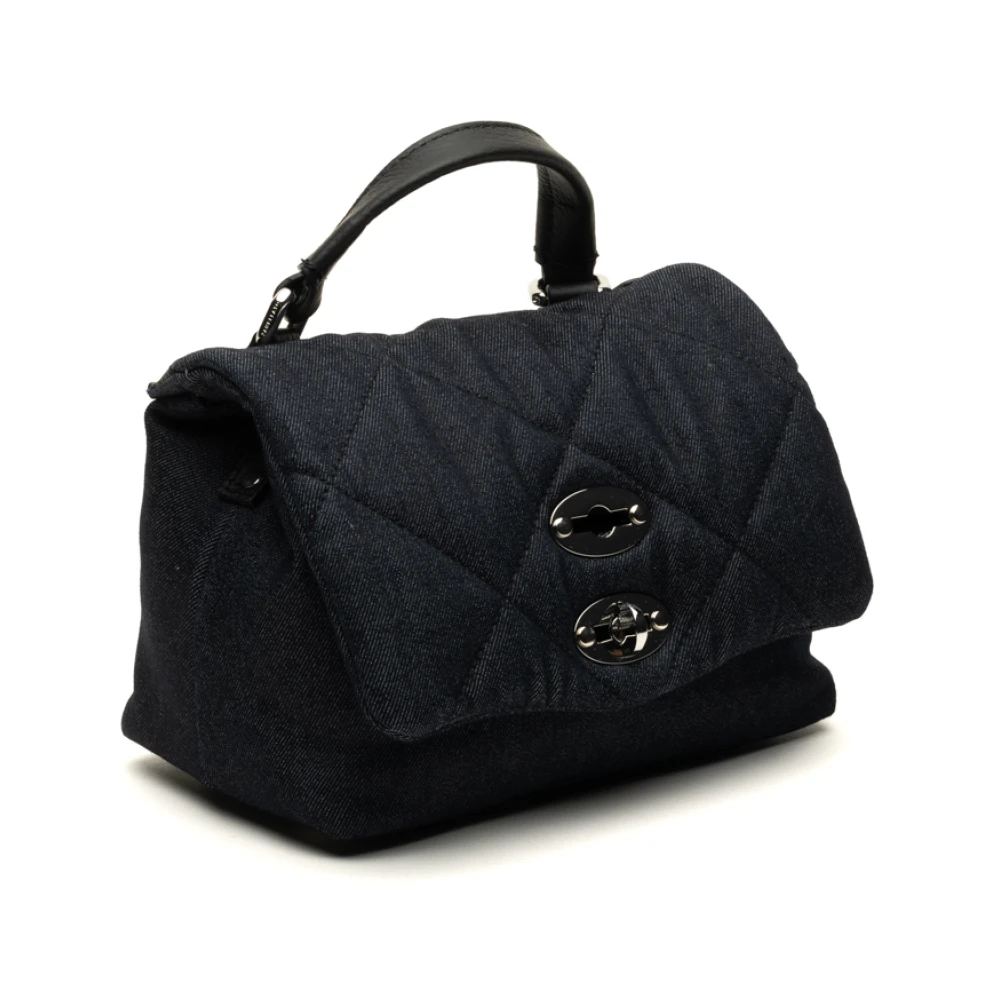 Zanellato Denim Gevoerde Baby Blauwe Tas Blue Dames
