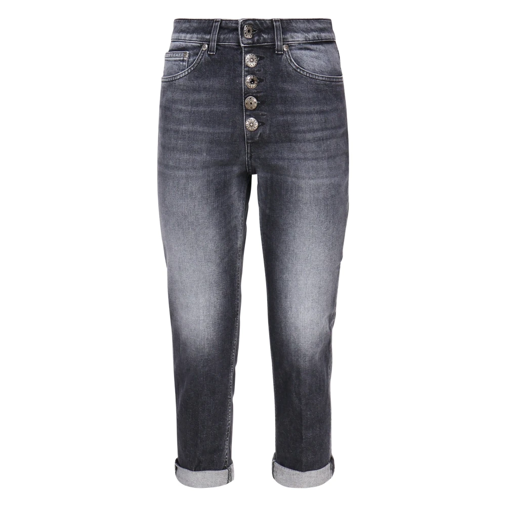Dondup Koons Loose Fit Enkel Lengte Jeans Blue Dames