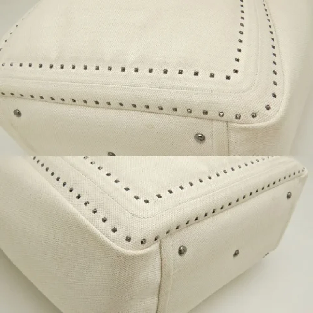 Valentino Vintage Pre-owned Canvas handbags Beige Dames