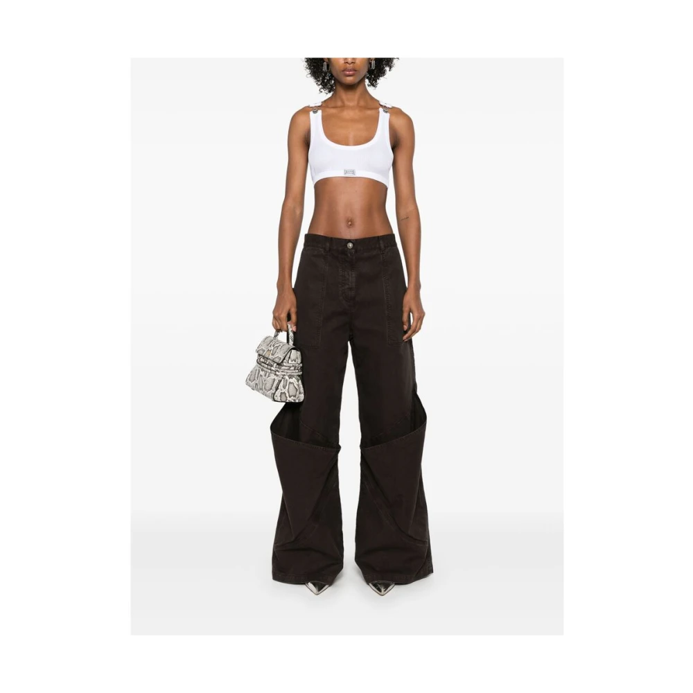 Jean Paul Gaultier Witte Racerback Mouwloze Top White Dames