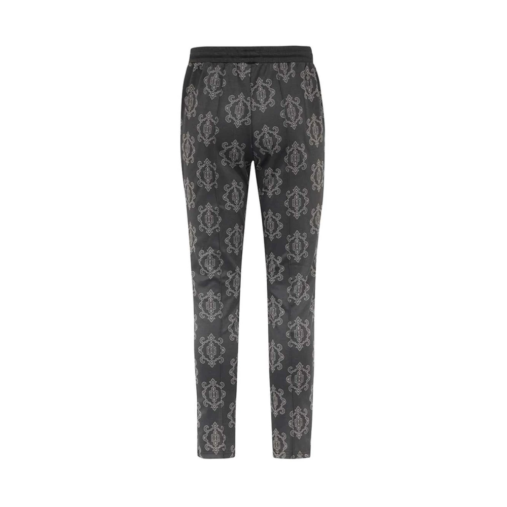 Les Deux Jacquard Logo Track Pants Brown Heren