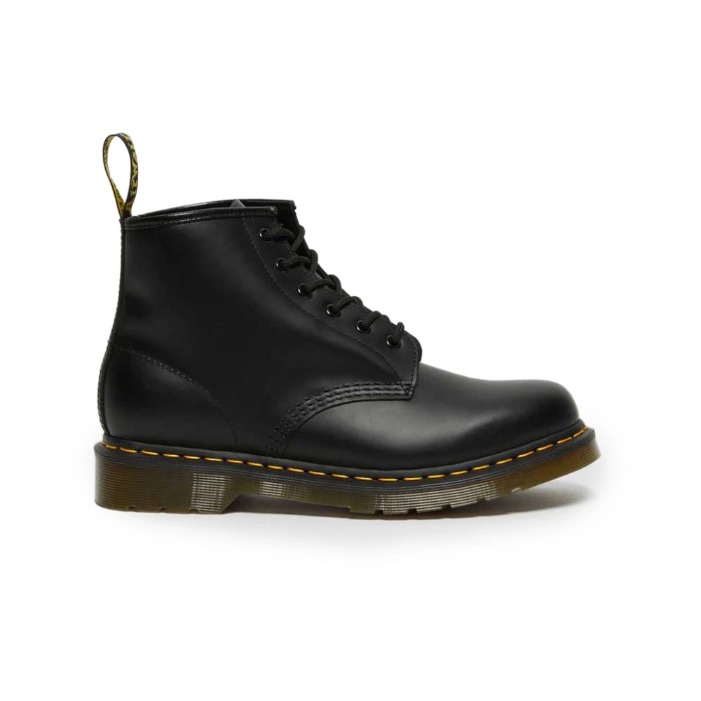 Dr. Martens Black Lace-Up Boots, Male, 9 Uk, 101 Ys Lace-Up Boots