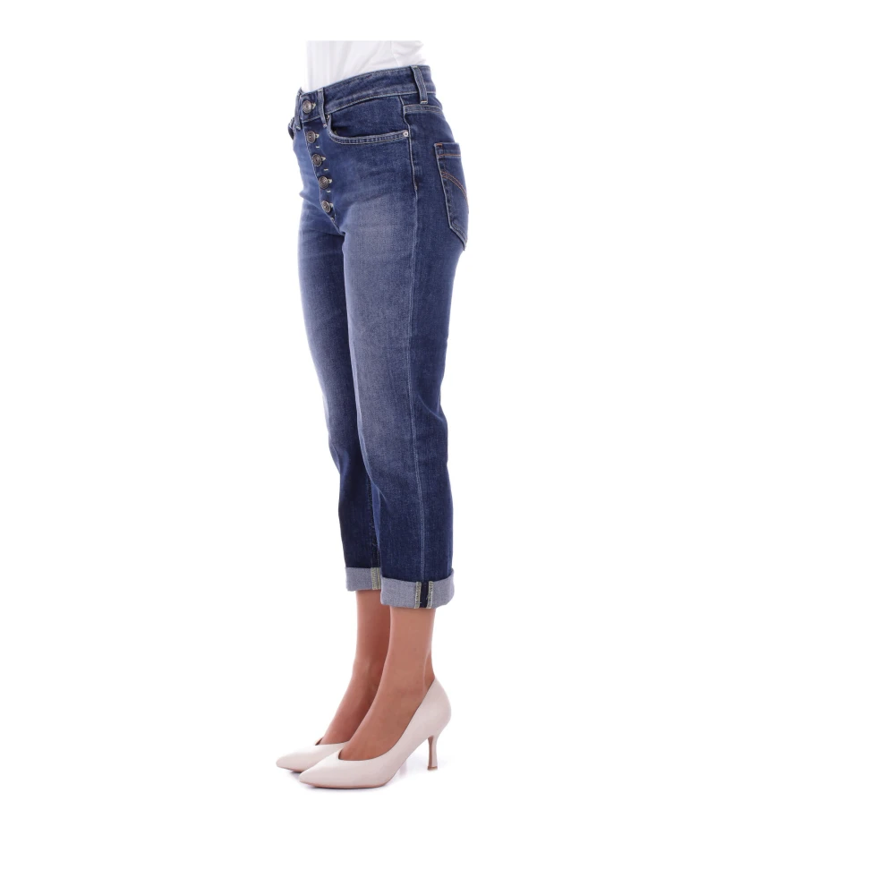 Dondup Denim Jeans met Logo Achterzak Blue Dames
