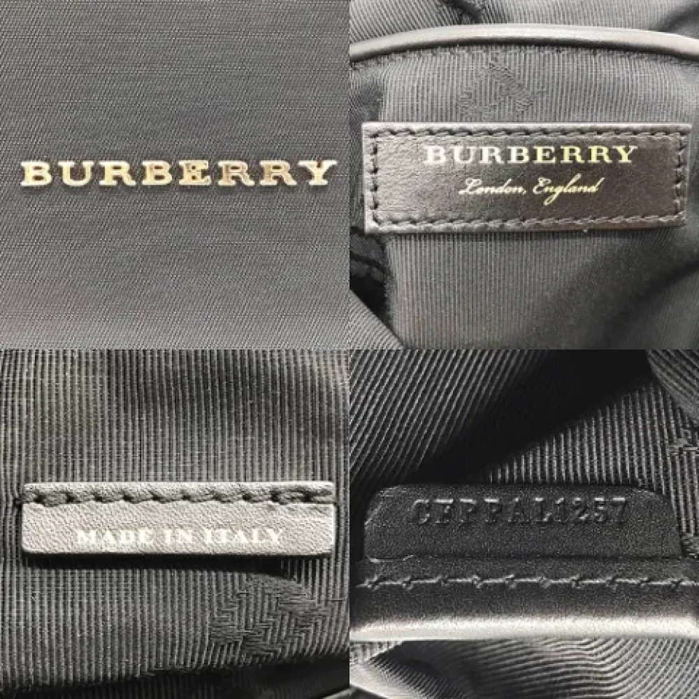 Burberry Vintage Pre-owned Fabric backpacks Black Dames