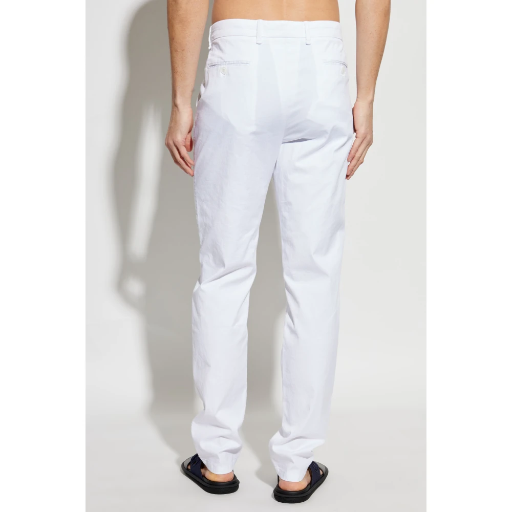 Giorgio Armani Broek met licht toelopende pijpen White Heren