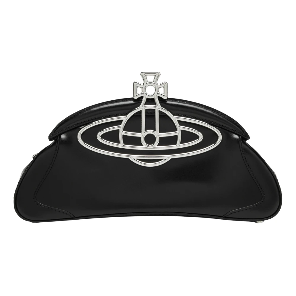 Vivienne Westwood Amber Harde Clutch Tas Black Dames