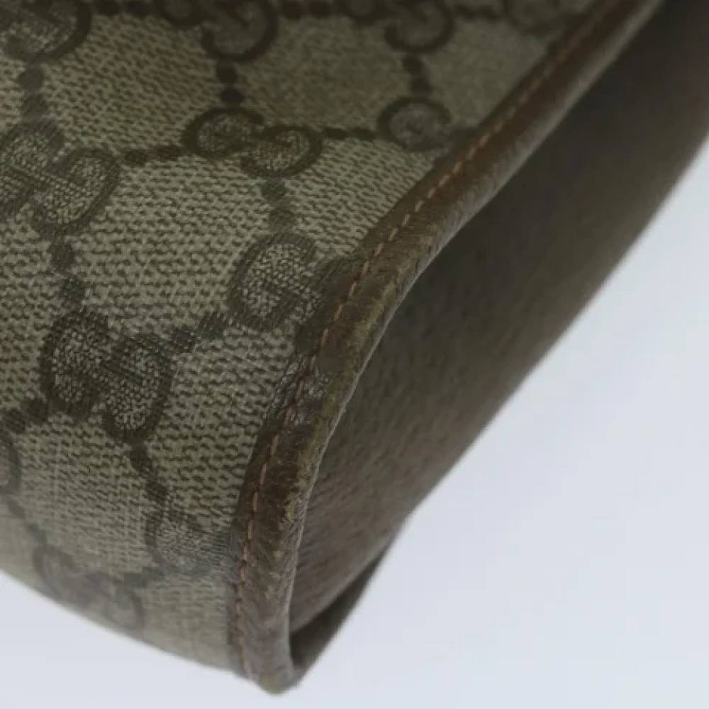 Gucci Vintage Pre-owned Canvas clutches Beige Dames