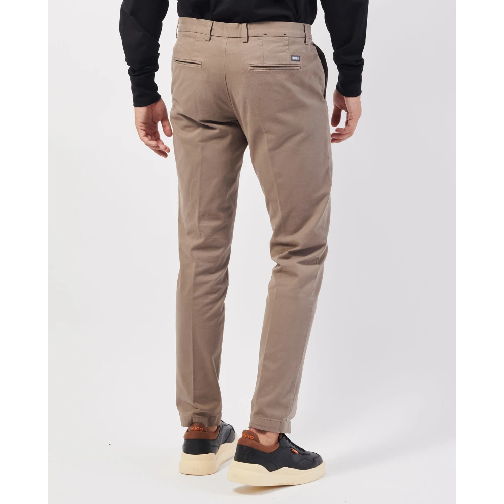 Hugo Boss Beige Chino Broek Slim Fit Beige Heren