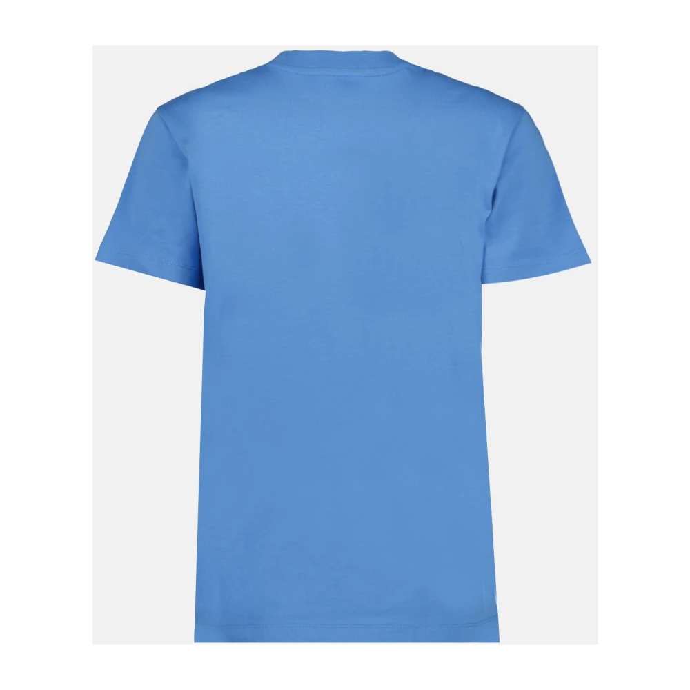 Moncler Logo T-shirt met korte mouwen Blue Dames
