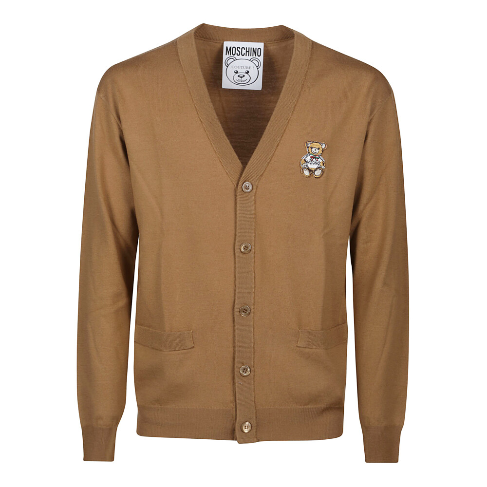 Moschino Couture Gold V-neck Cardigan buy