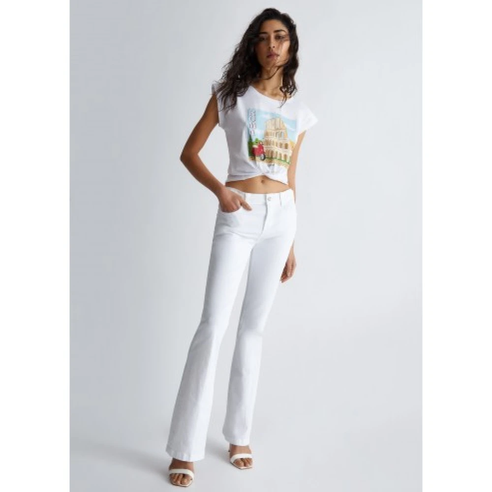 Liu Jo Europese Stad-geïnspireerde T-shirt Collectie White Dames