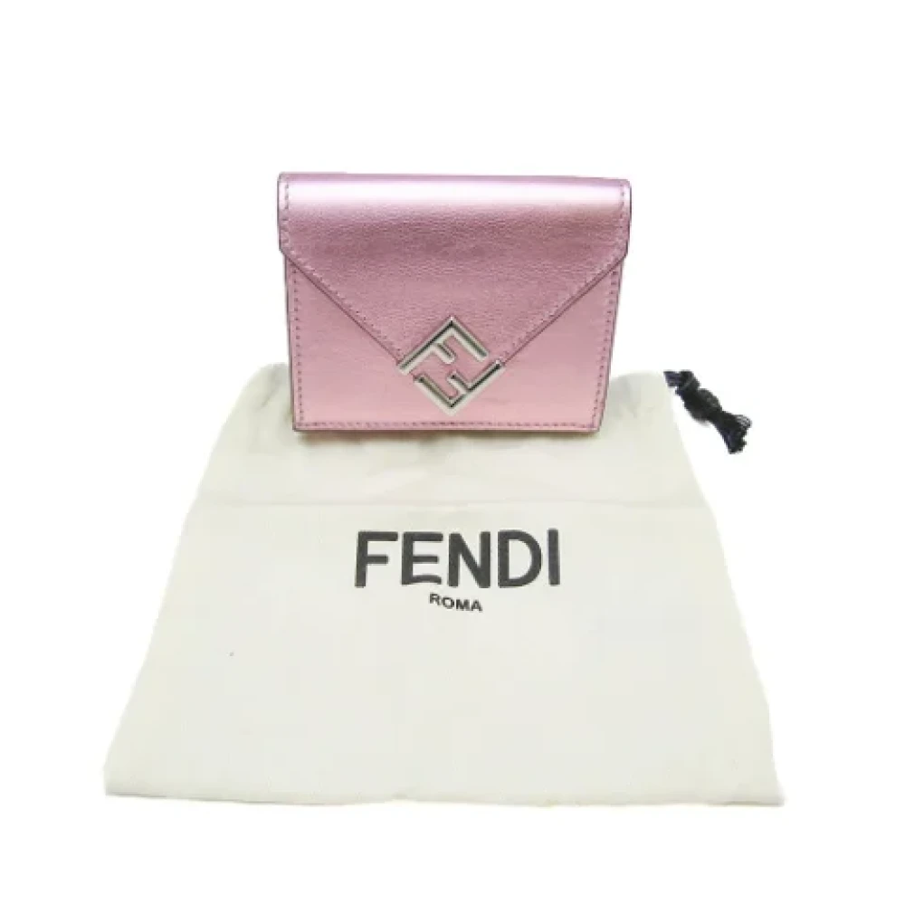 Fendi Vintage Pre-owned Leather wallets Pink Dames