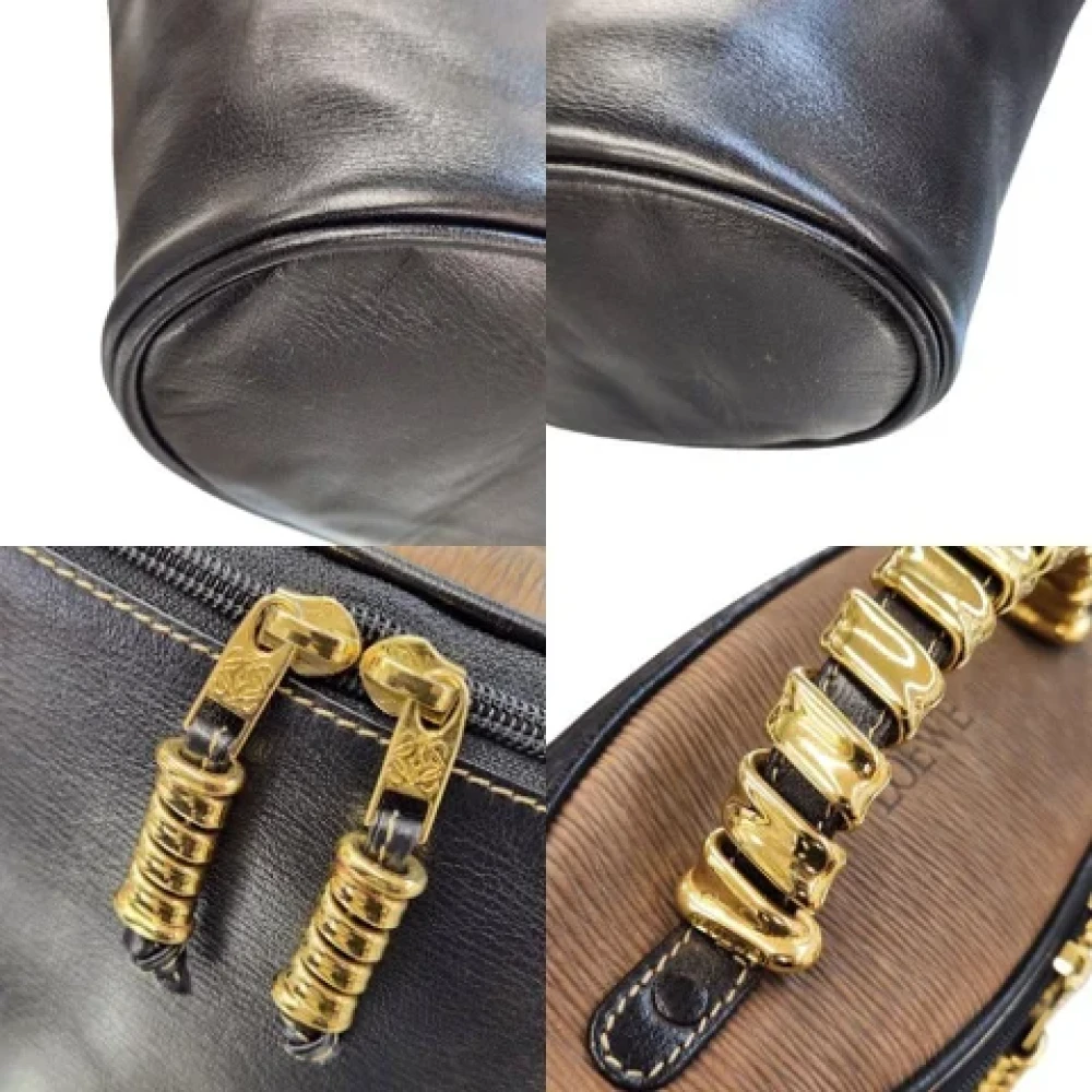 Loewe Pre-owned Leather handbags Black Dames