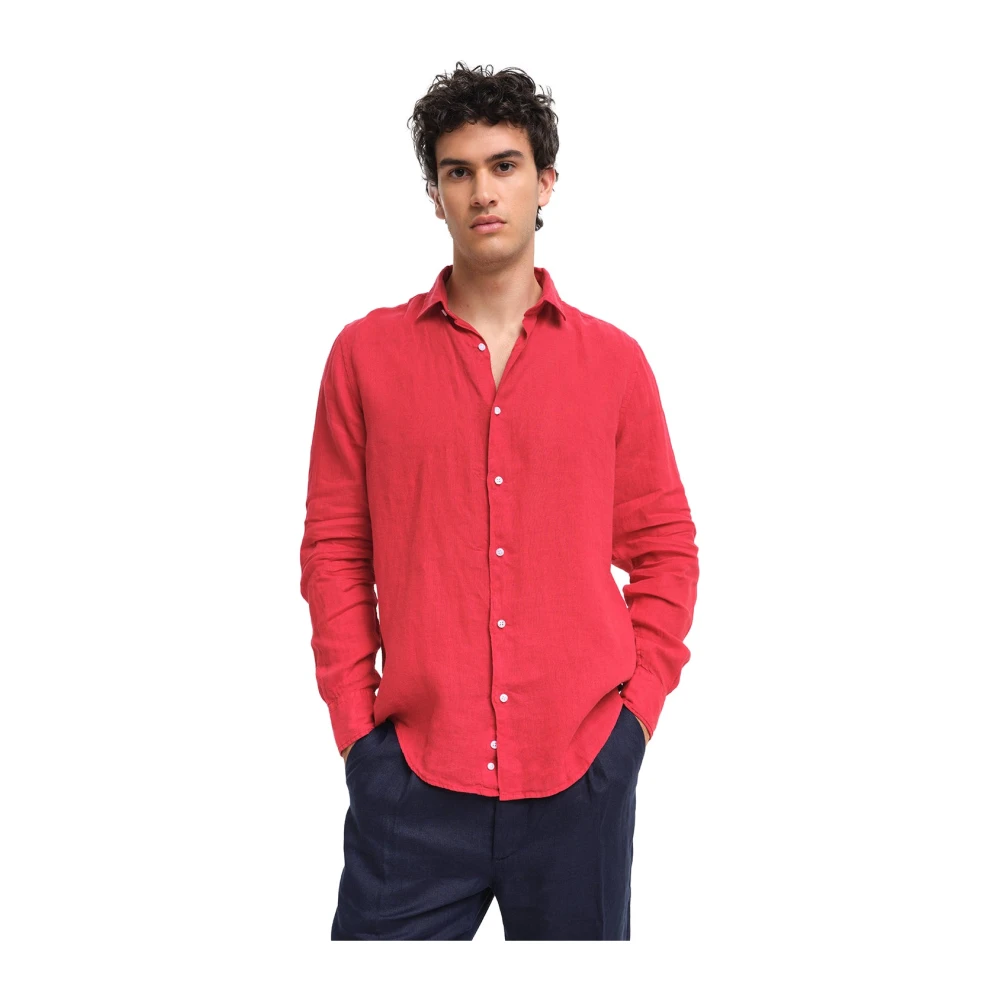 Peninsula Linnen Capri Overhemd Red Heren