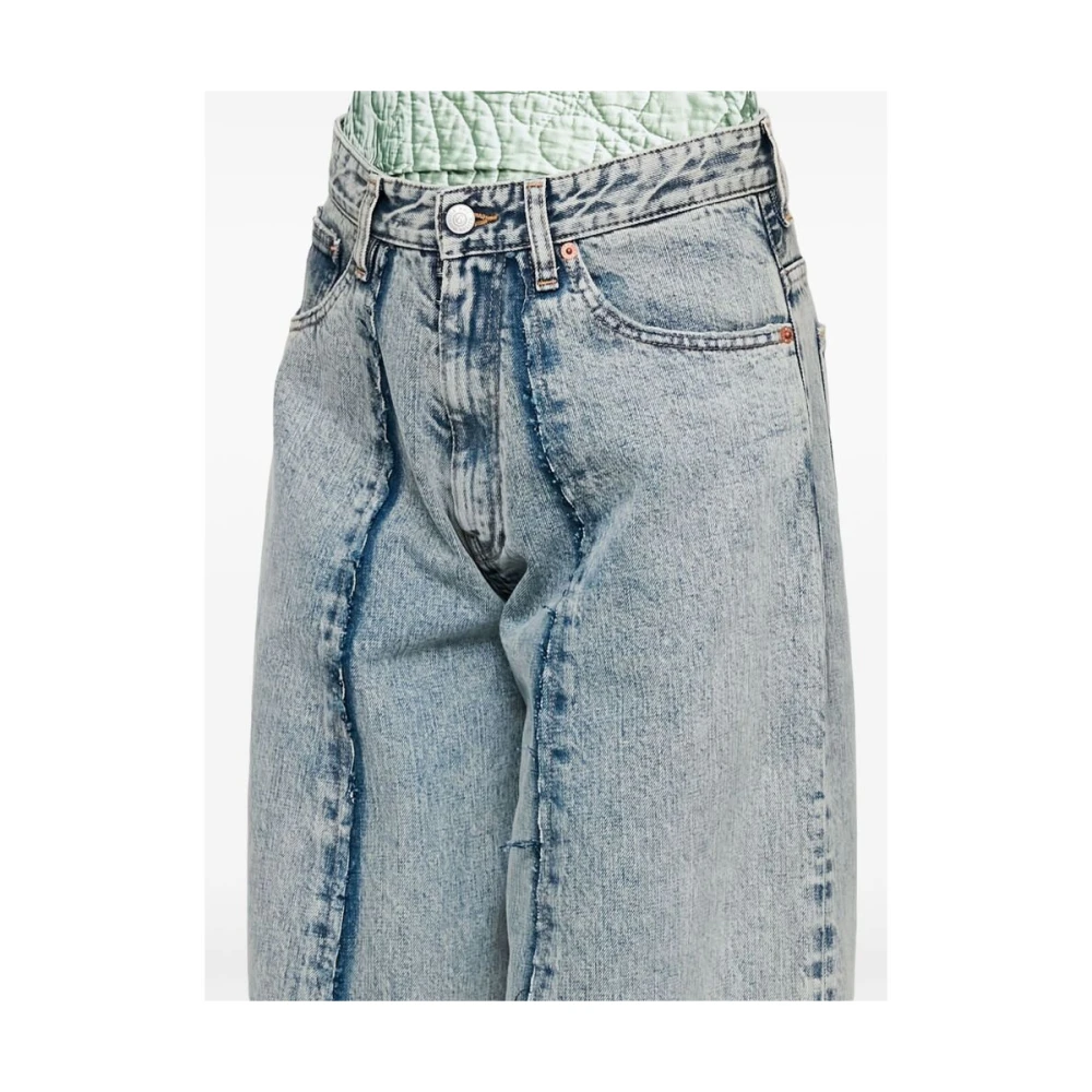 MM6 Maison Margiela Wijde Pijp Denim Jeans Blue Dames