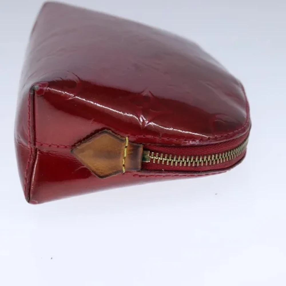 Louis Vuitton Vintage Pre-owned Leather pouches Red Dames