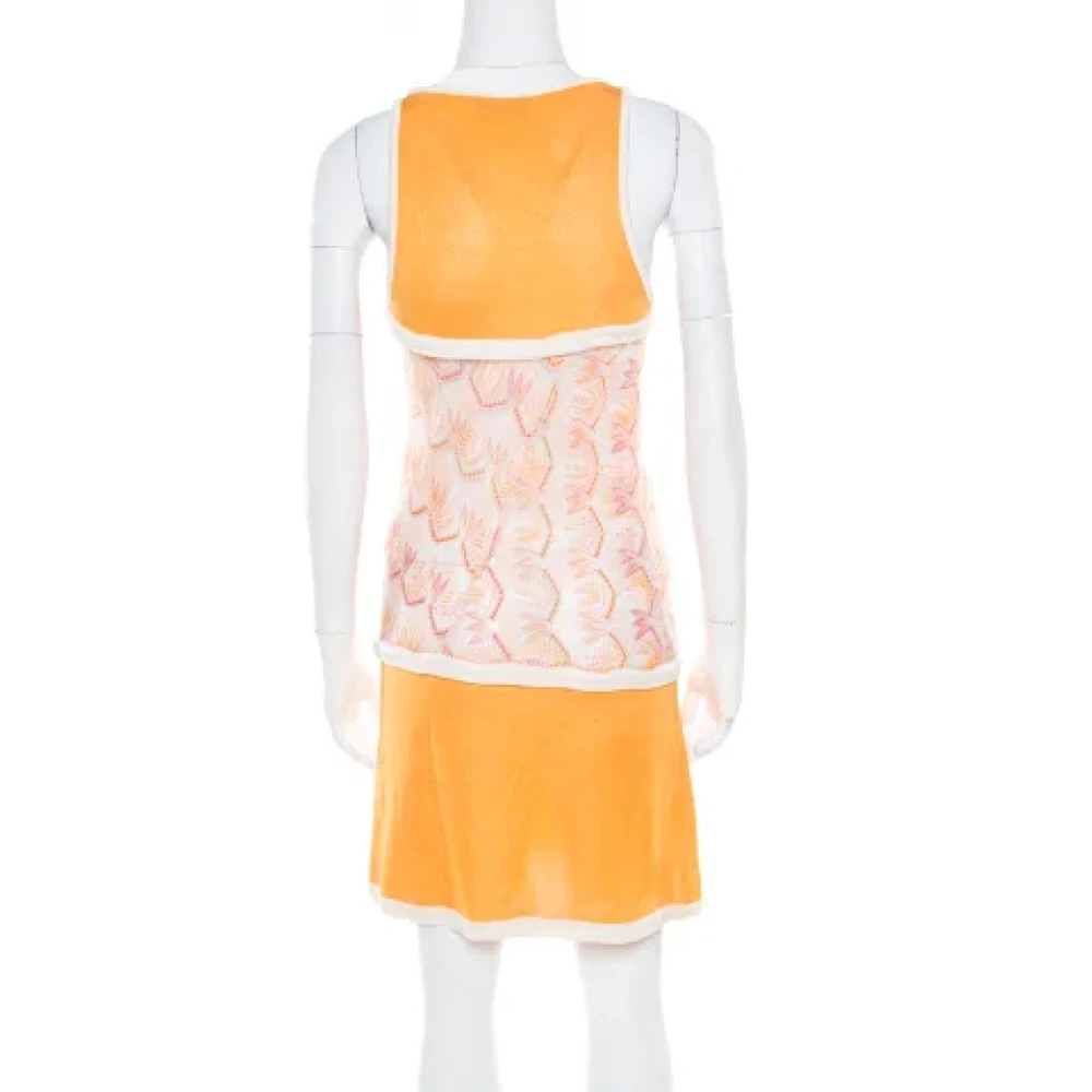 Missoni Pre-owned Knit dresses Orange Dames