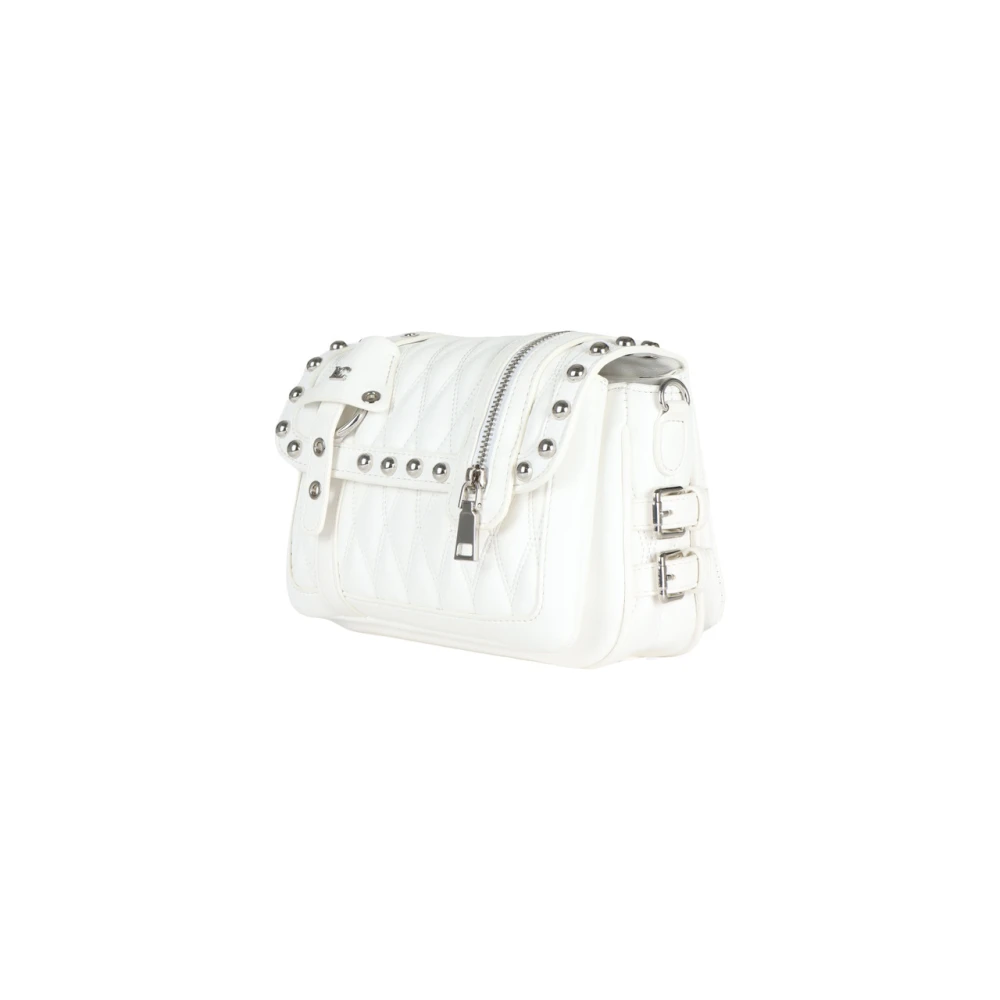 La Carrie Gewatteerde Biker Small Handtas White Dames