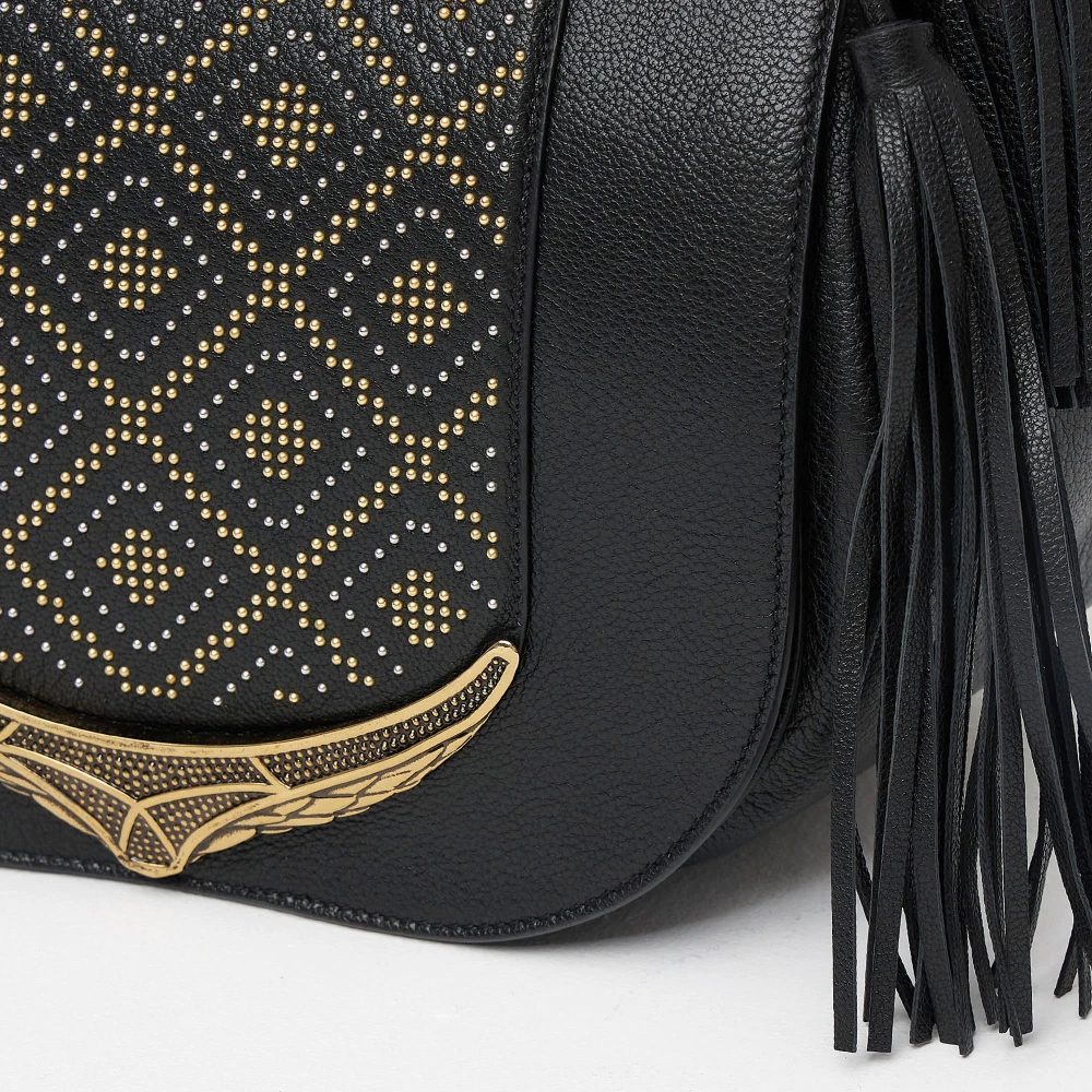 Roberto Cavalli Schoudertas Black Dames