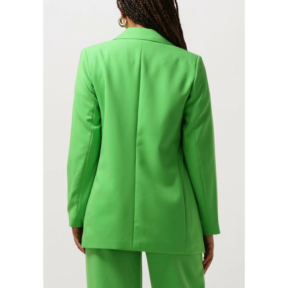Object Groene Blazer Lange Mouw Green Dames