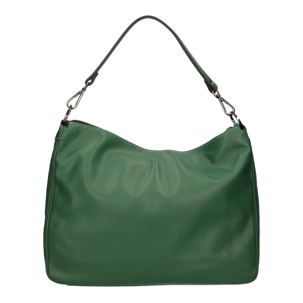 Gabs Groene Handtas Leer+Strepen Zwart Green Dames