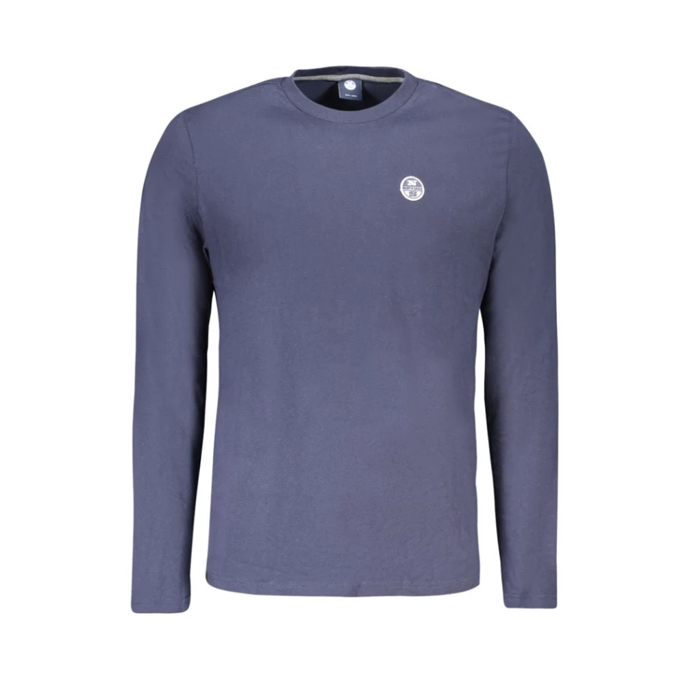 North Sails Hombre Azul - Camiseta De Algodón- Tops - M- Camiseta De Algodón