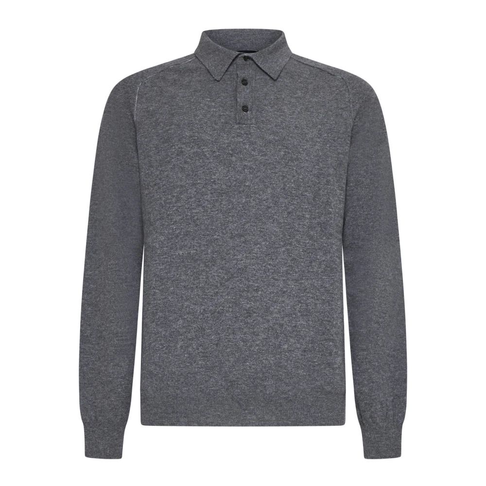 Roberto Collina Stijlvolle T-shirts en Polos Gray Heren