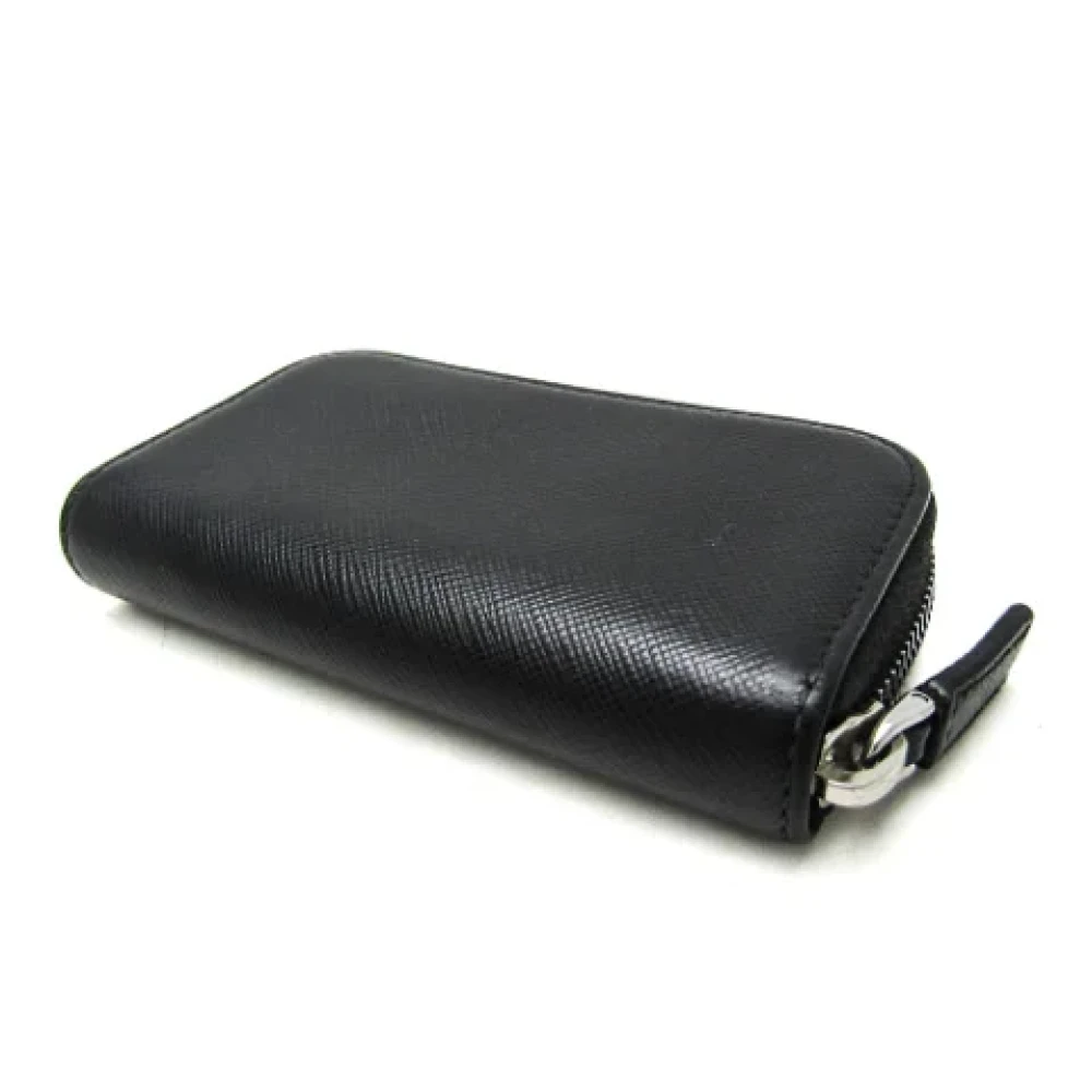 Prada Vintage Pre-owned Leather key-holders Black Dames