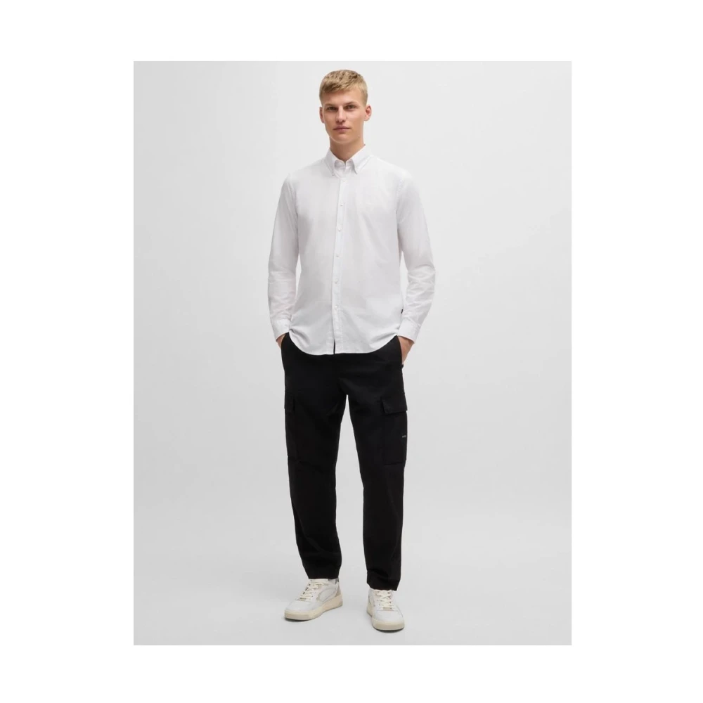 Boss Orange Stijlvolle Shirt voor Mannen White Heren