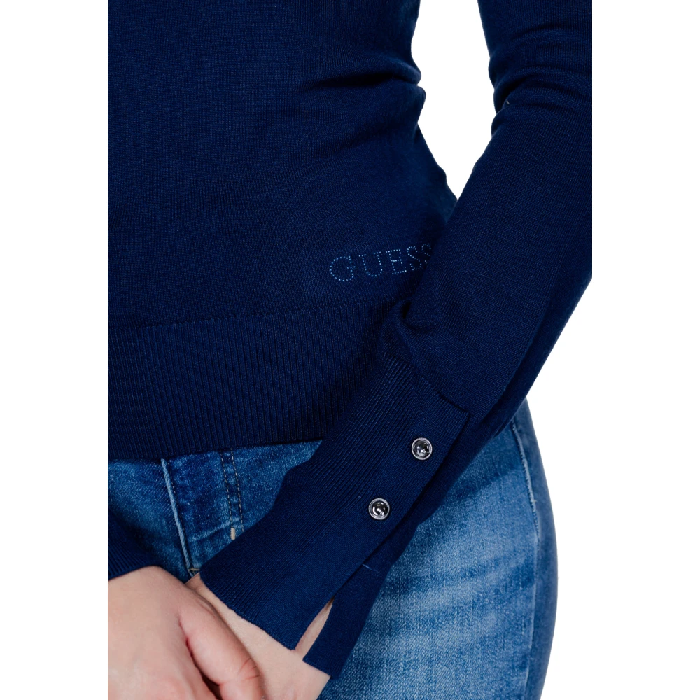 Guess Blauw Katoenen Breigoed Vrouwen Herfst Winter Blue Dames