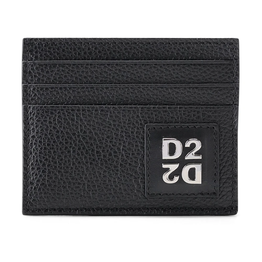 Dsquared2 Rebels Card Holder - Male - Wallets & Cardholders - Black - One Size - Accessories
